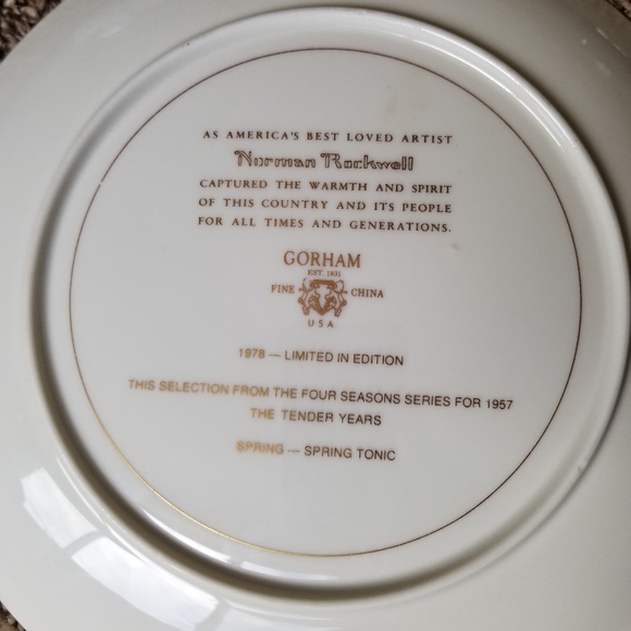 Norman Rockwell plate - Picture 3 of 3